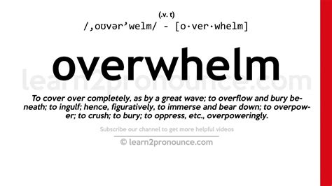 overwhelming odds meaning|OVERWHELMING definition .